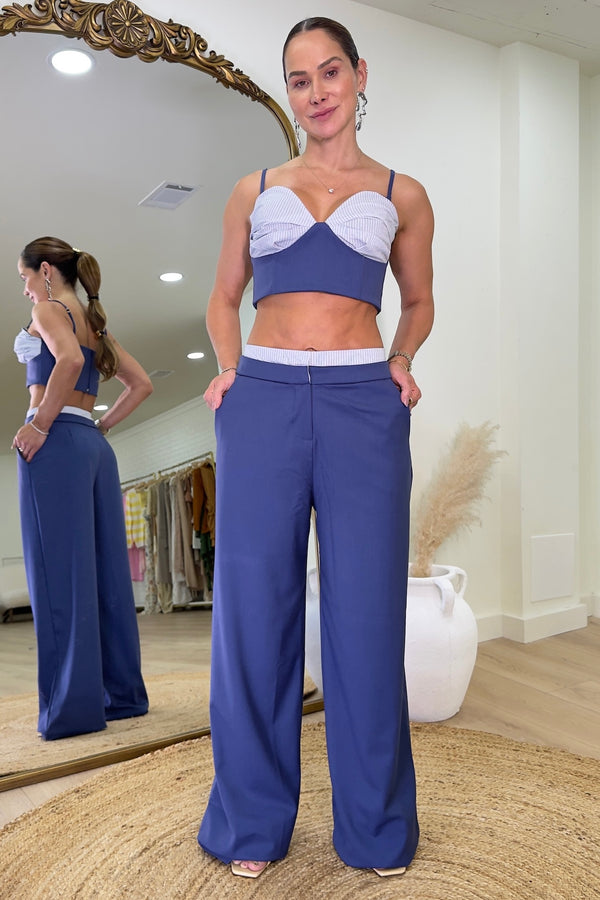 Crop Top and Pants Set