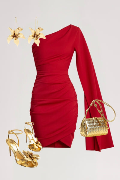 Vestido de um ombro só