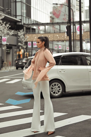 Chiffon Nude Blouse