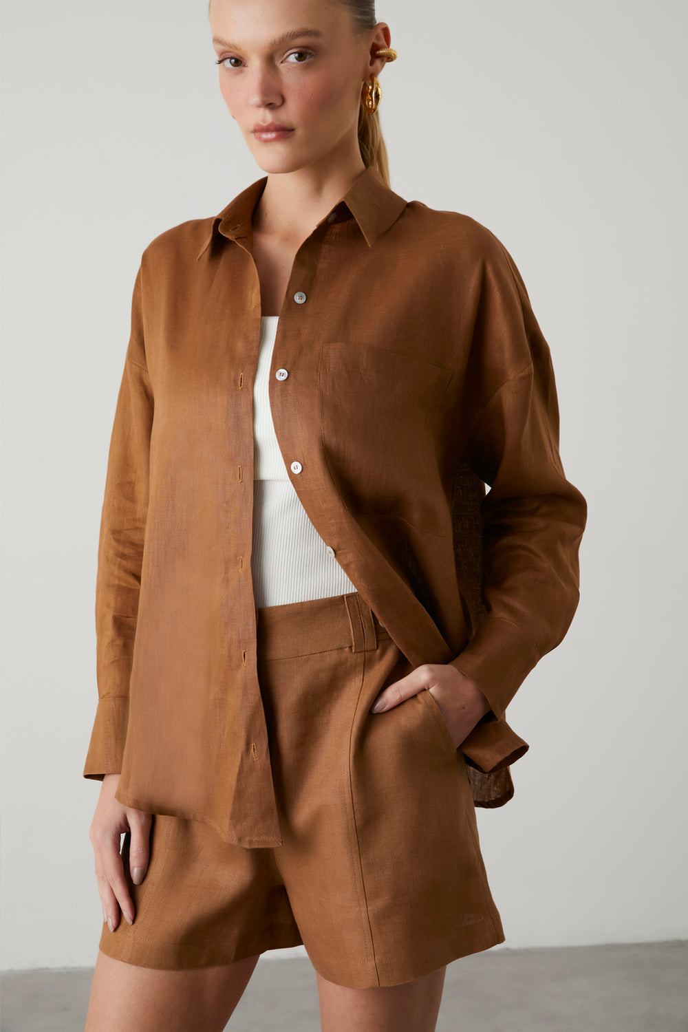 Chloe linen skirt