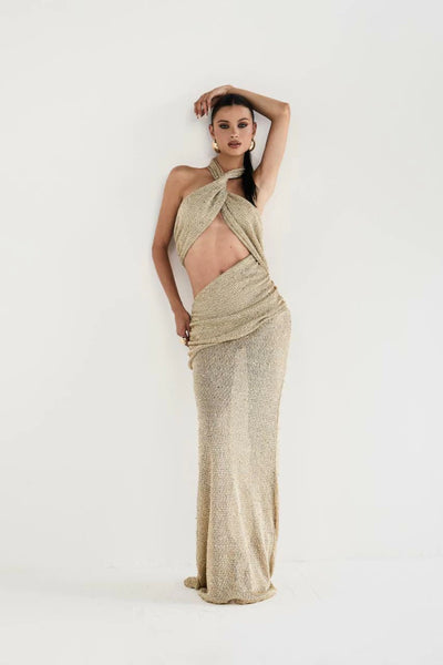 Vestido longo Mavie