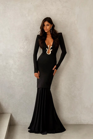 Delilah Maxi Dress - Black