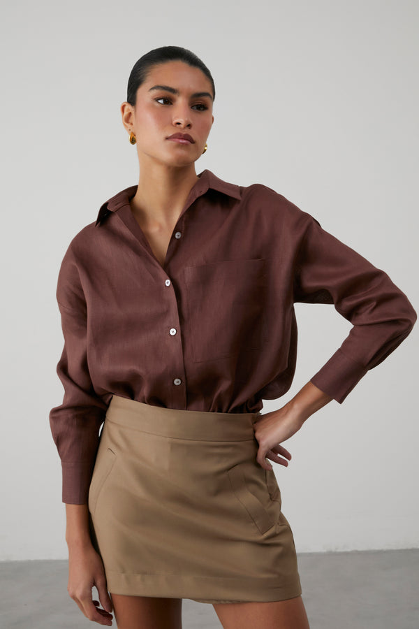 Chloe linen skirt