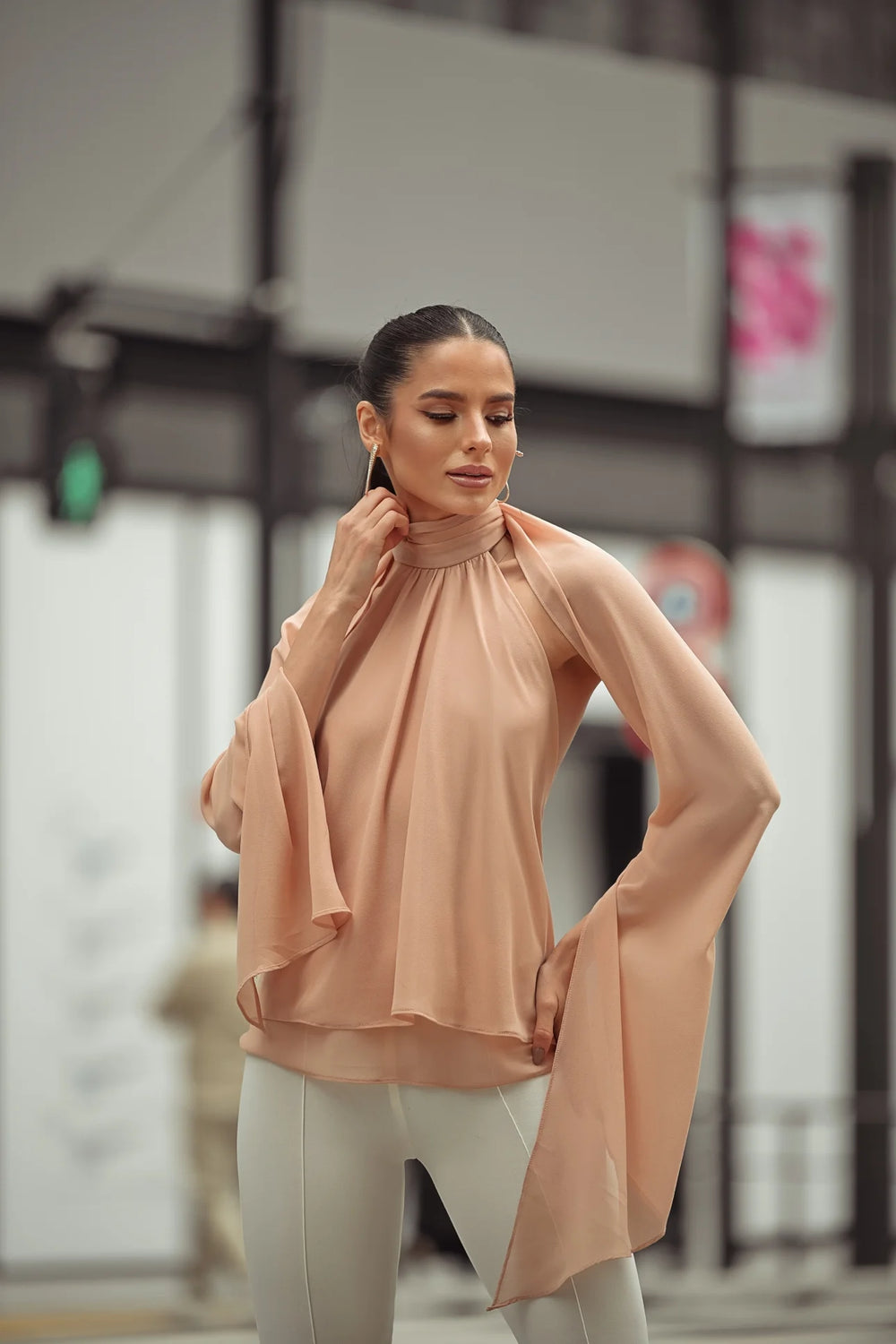 Chiffon Nude Blouse
