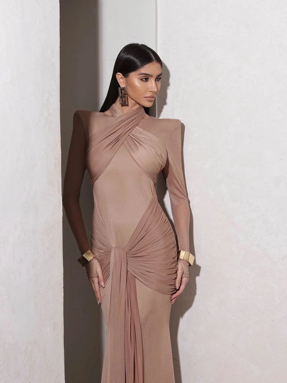Philipe Maxi Dress - Nude