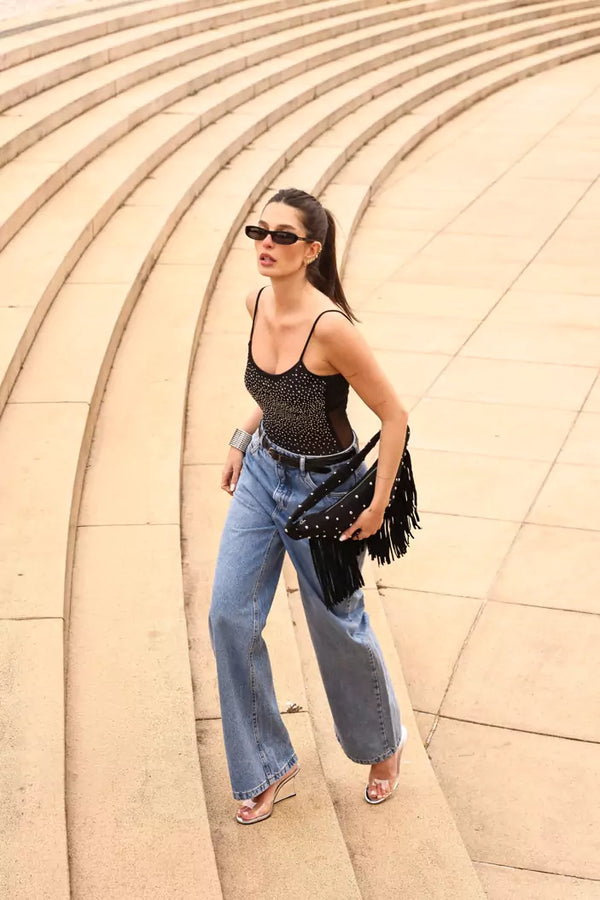 Calça Jeans Wide leg
