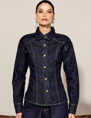 Fitted Denim Shirt