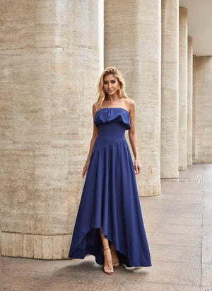 Vestido Midi Saia Assimétrica