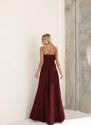 Vestido Midi Saia Assimétrica