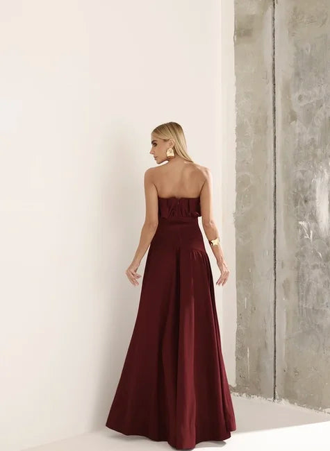 Vestido Midi Saia Assimétrica