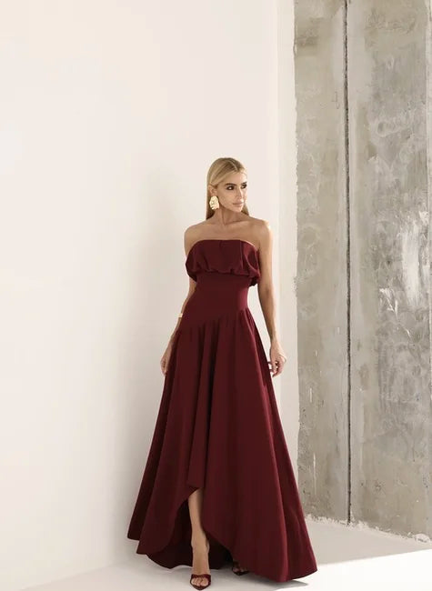 Vestido Midi Saia Assimétrica