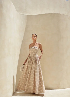 Maxi polka dot Dress