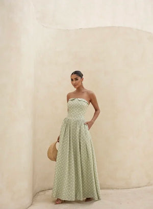 Maxi polka dot Dress